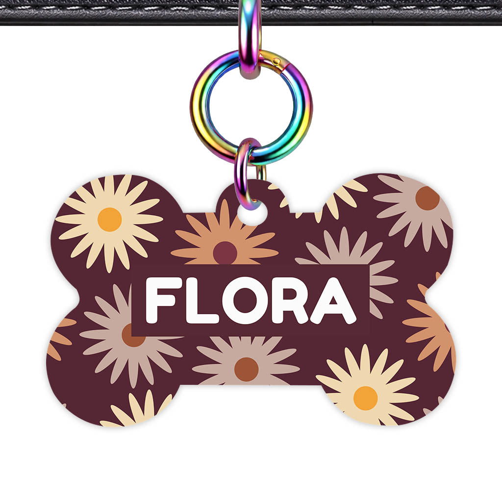Retro Bloom Classic Pet ID Tag (Dog Tag & Cat Tag)