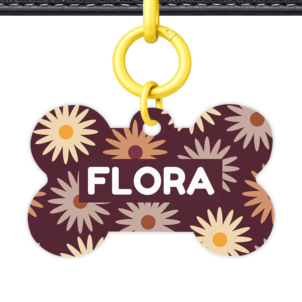 Retro Bloom Classic Pet ID Tag (Dog Tag & Cat Tag)
