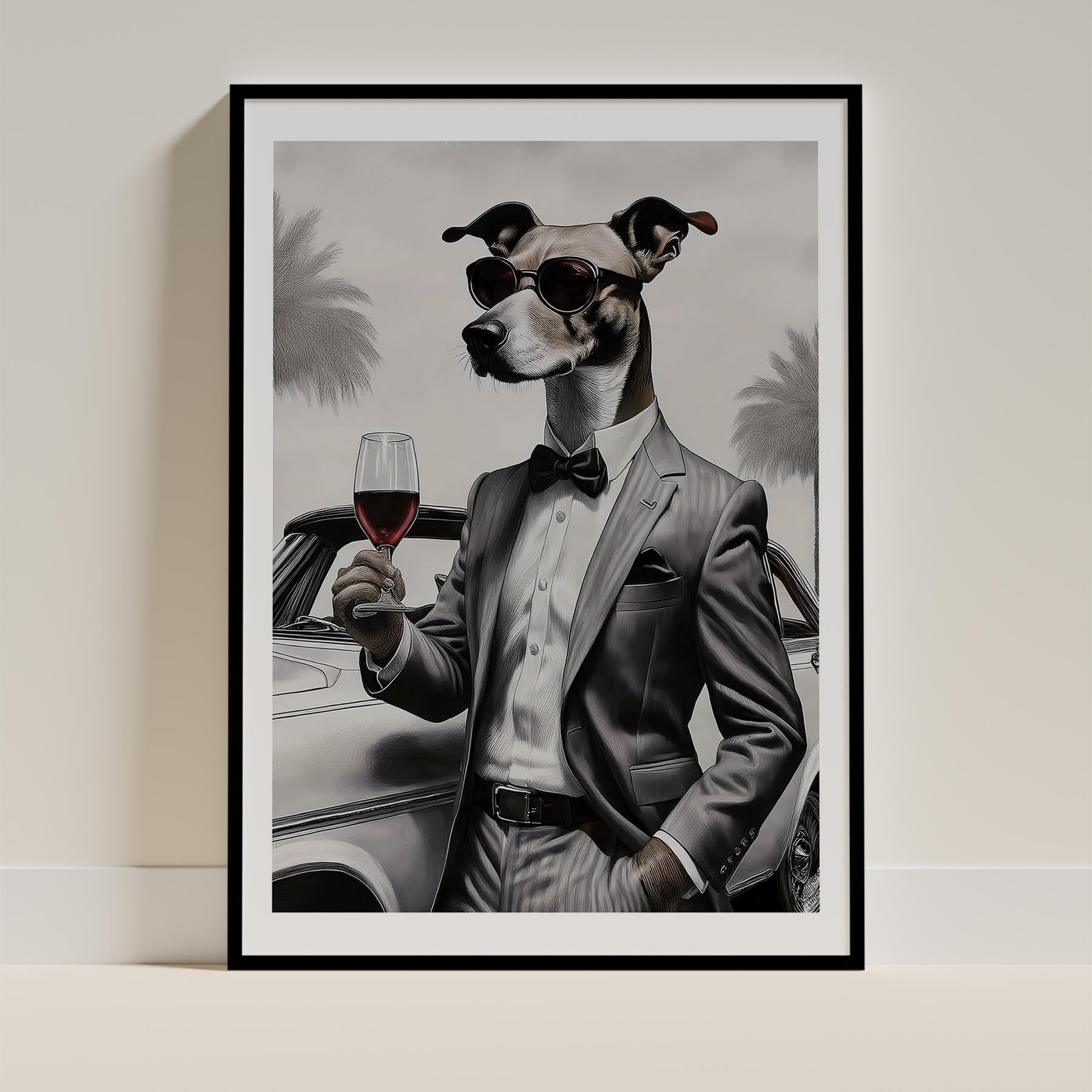 Whippet Dog Art Print Unframed Vol 1 | 11 Unique Designs | Wall Art Gift for Dog Lovers - Image 7 | Dogsy & Co