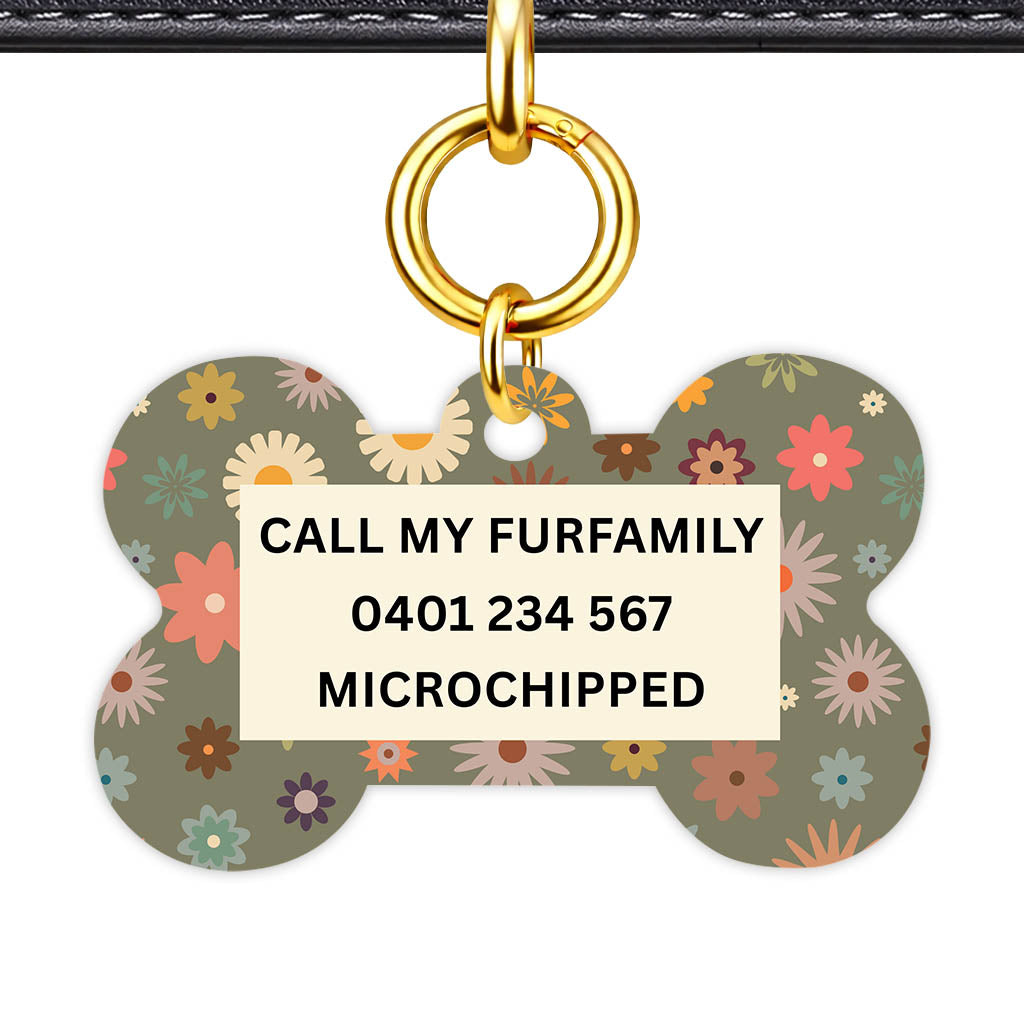 Meadow Bloom Classic Pet ID Tag (Dog Tag & Cat Tag)