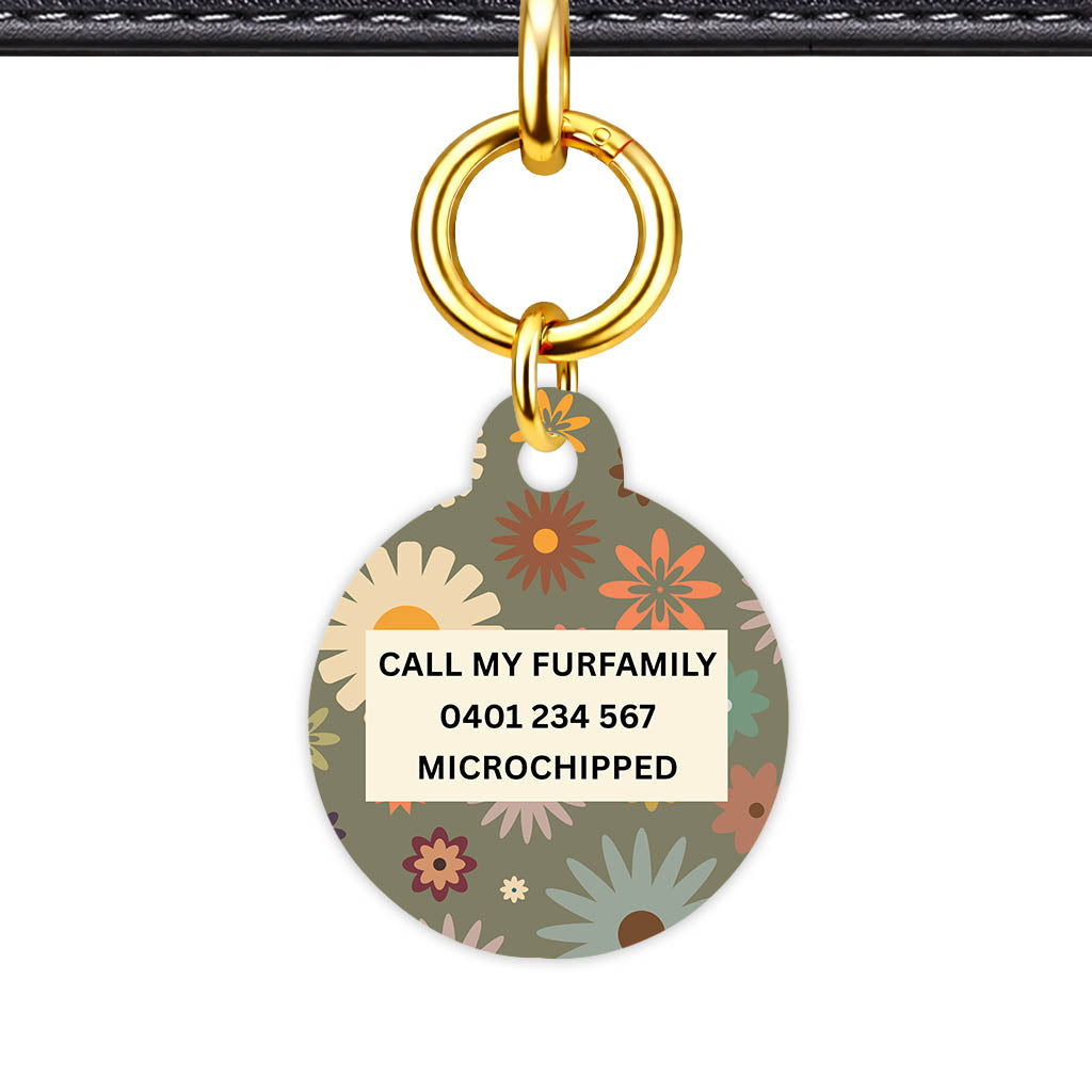 Meadow Bloom Classic Pet ID Tag (Dog Tag & Cat Tag)