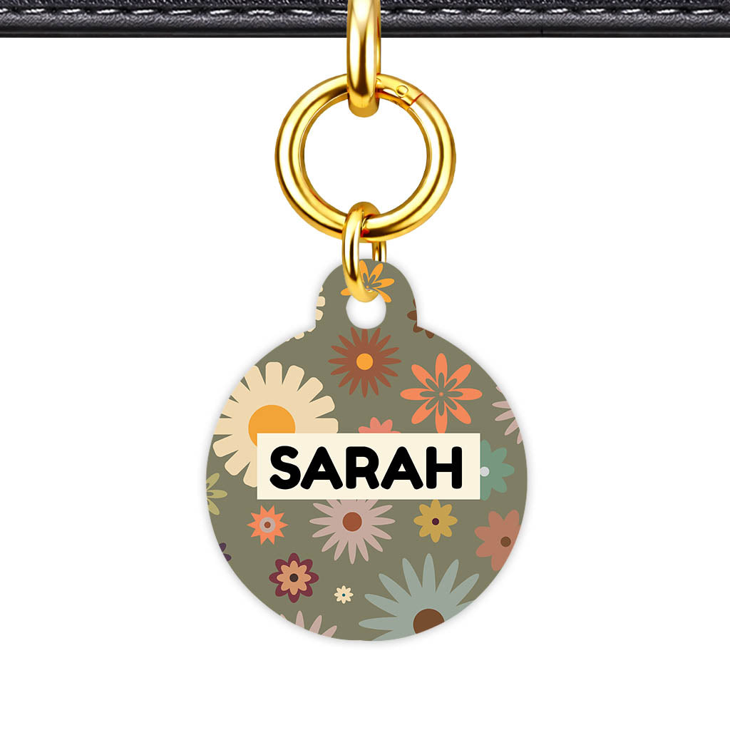 Meadow Bloom QR Smart Pet Id Tag Tag (Dog Tag & Cat Tag)