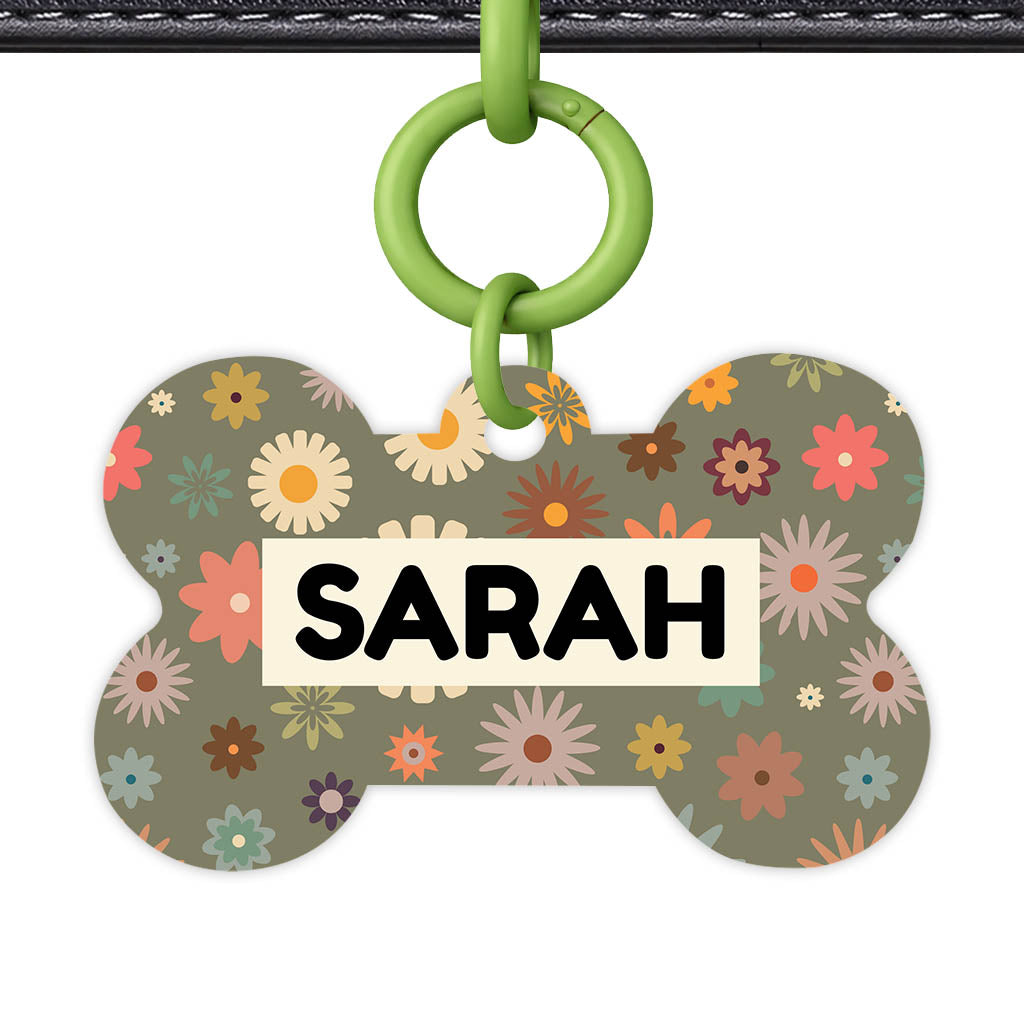 Meadow Bloom Classic Pet ID Tag (Dog Tag & Cat Tag)