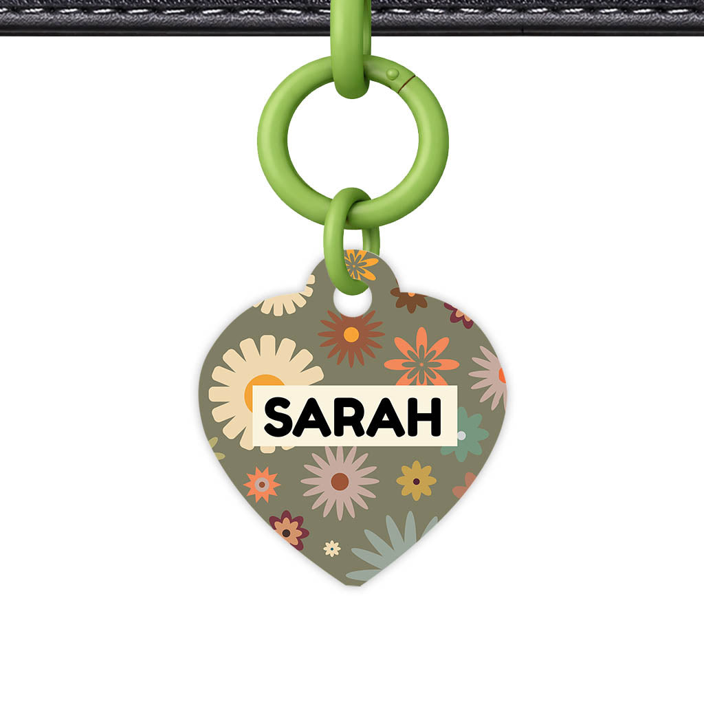 Meadow Bloom QR Smart Pet Id Tag Tag (Dog Tag & Cat Tag)