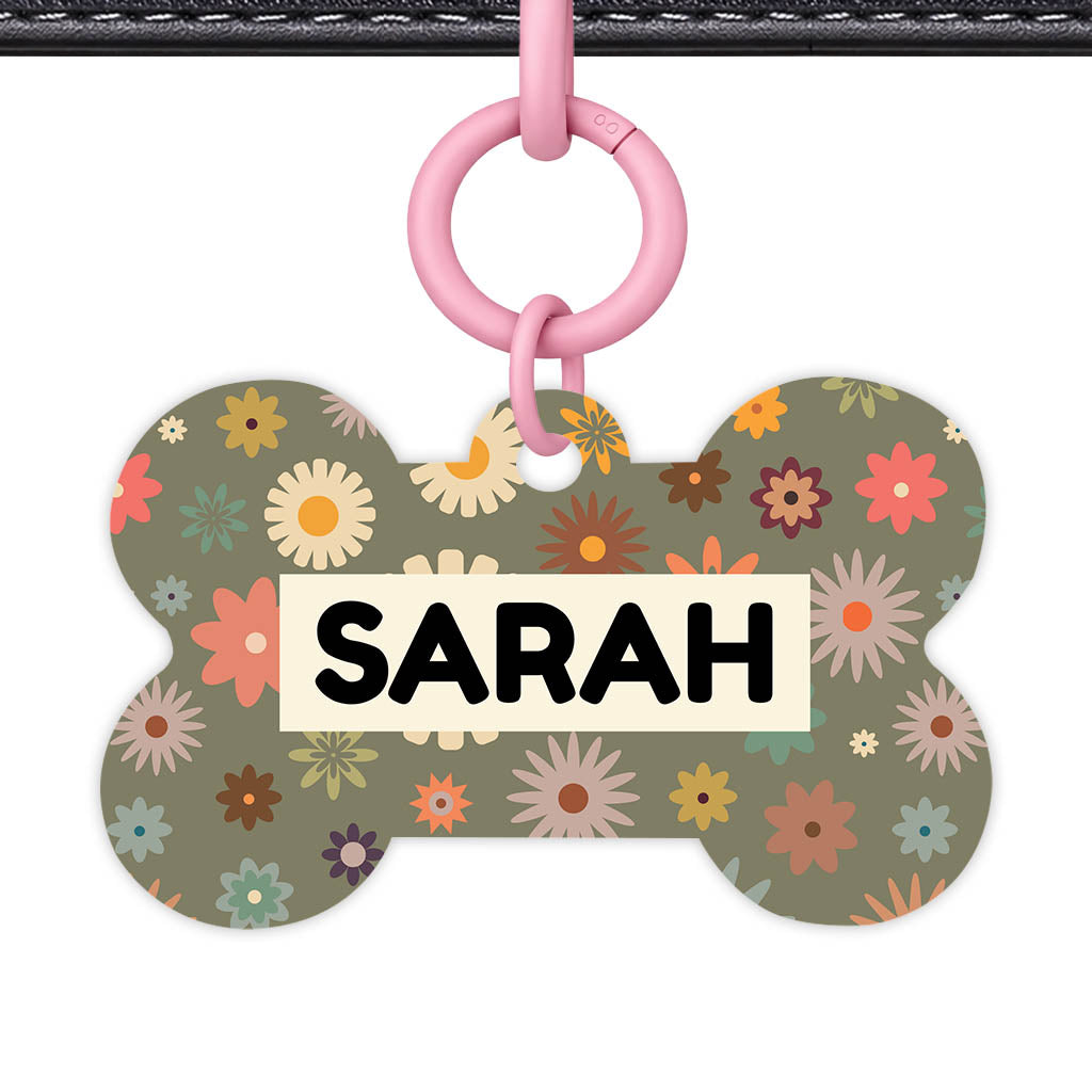 Meadow Bloom Classic Pet ID Tag (Dog Tag & Cat Tag)