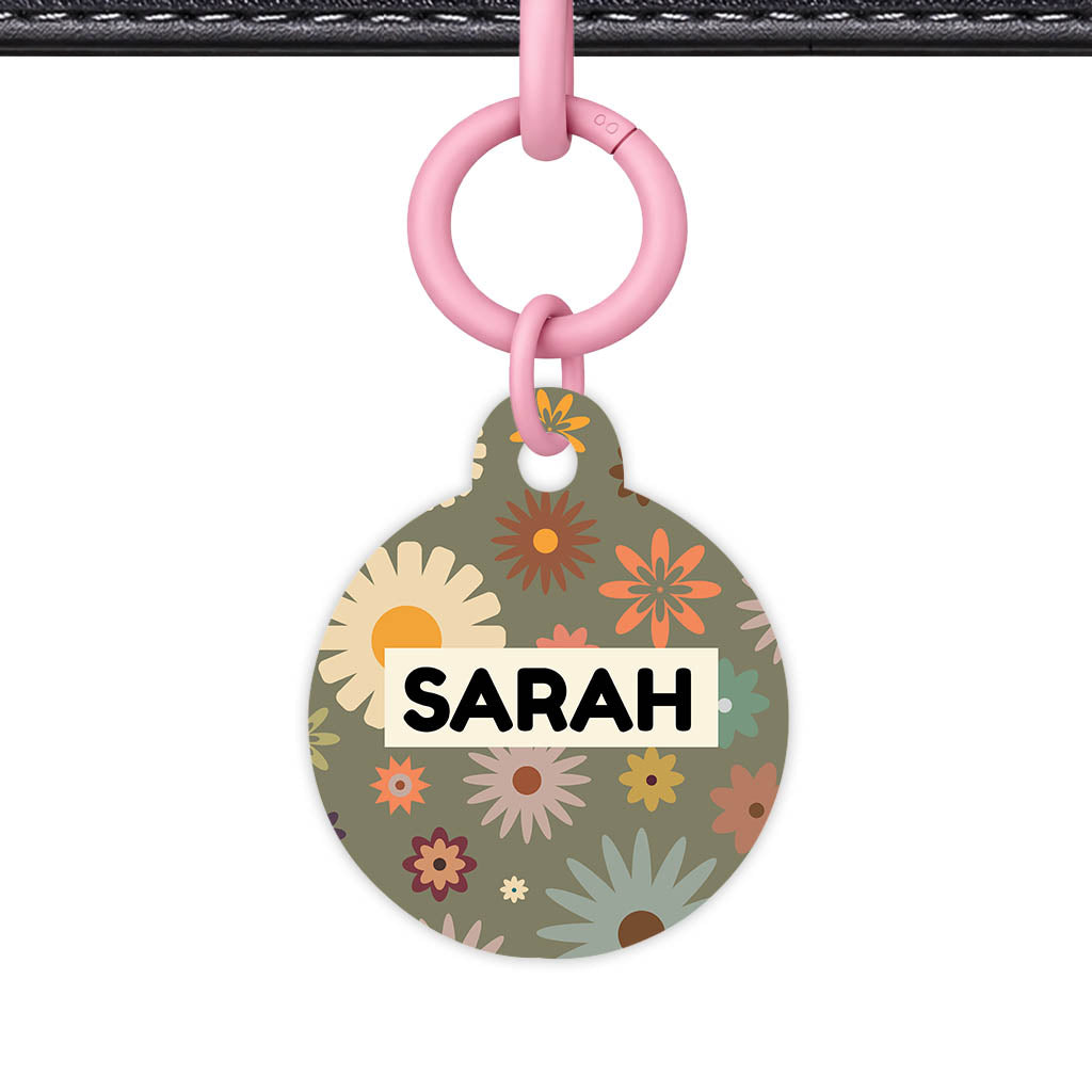 Meadow Bloom QR Smart Pet Id Tag Tag (Dog Tag & Cat Tag)