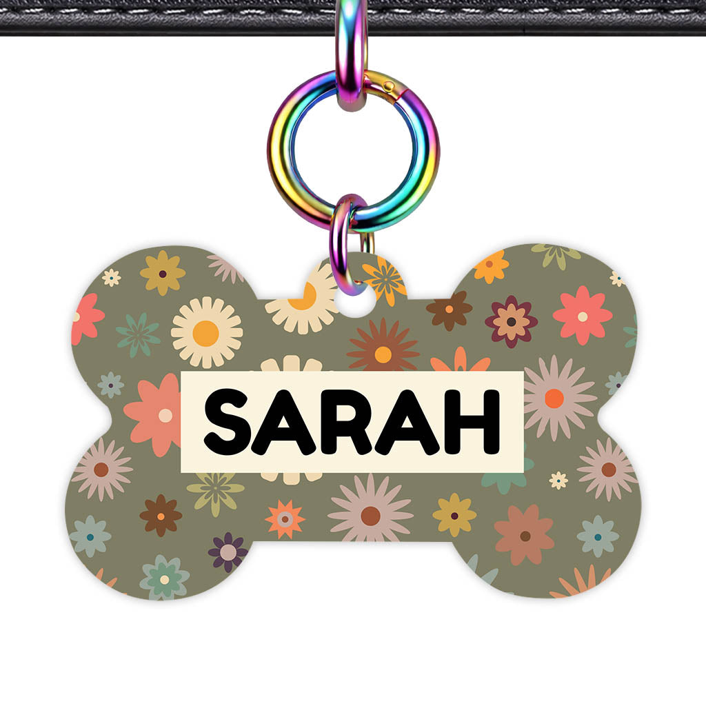 Meadow Bloom Classic Pet ID Tag (Dog Tag & Cat Tag)
