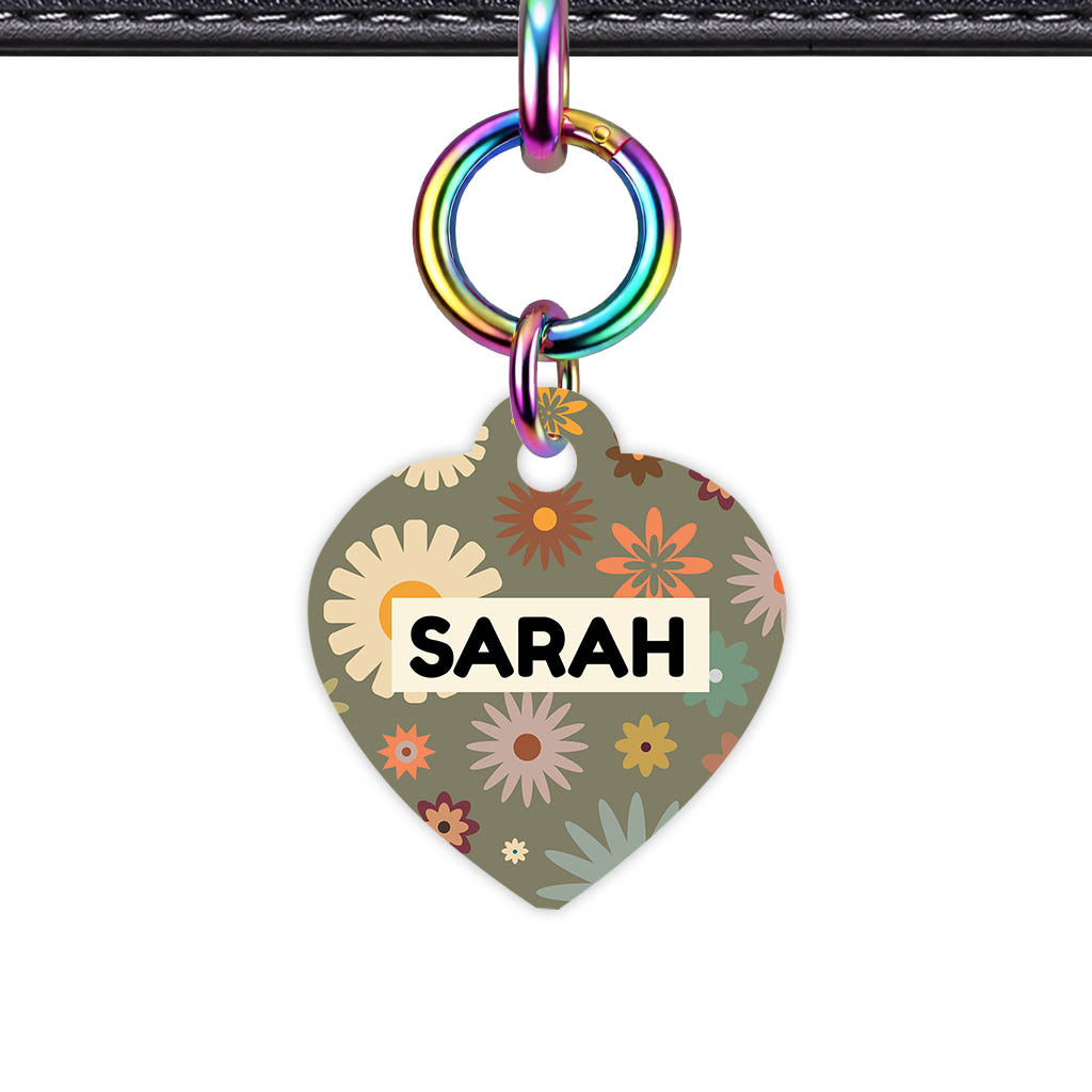 Meadow Bloom QR Smart Pet Id Tag Tag (Dog Tag & Cat Tag)