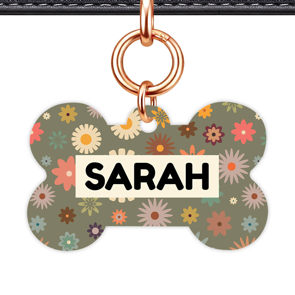 Meadow Bloom Classic Pet ID Tag (Dog Tag & Cat Tag)