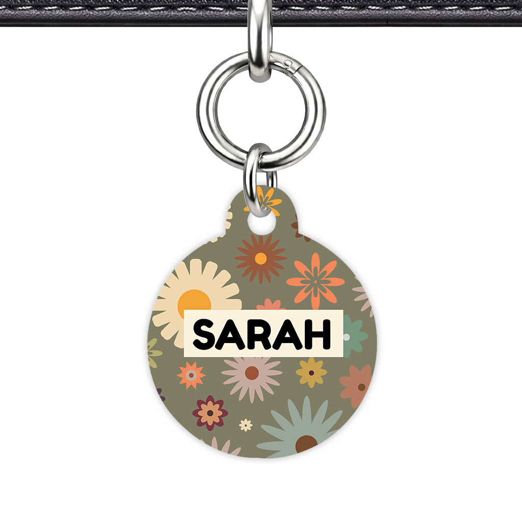 Meadow Bloom QR Smart Pet Id Tag Tag (Dog Tag & Cat Tag)