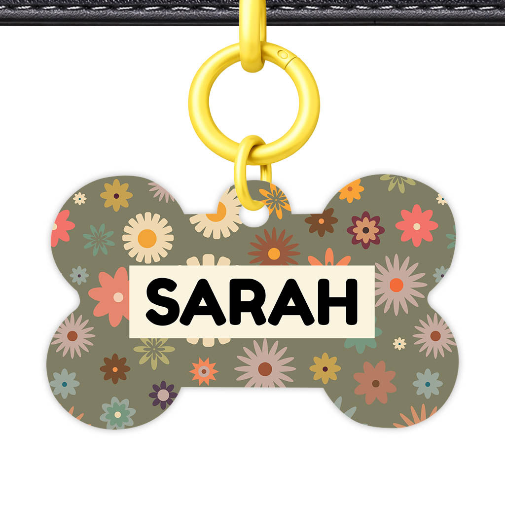 Meadow Bloom Classic Pet ID Tag (Dog Tag & Cat Tag)