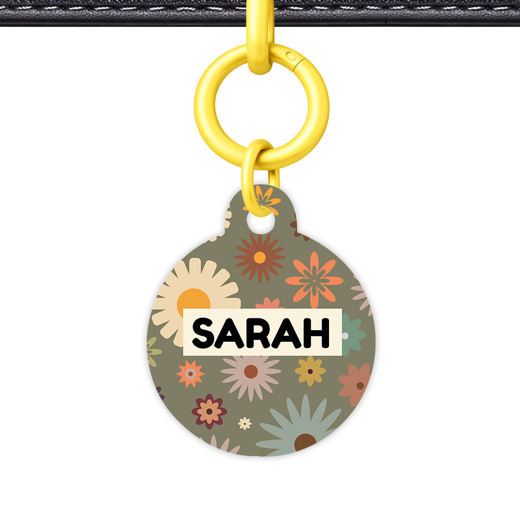 Meadow Bloom QR Smart Pet Id Tag Tag (Dog Tag & Cat Tag)