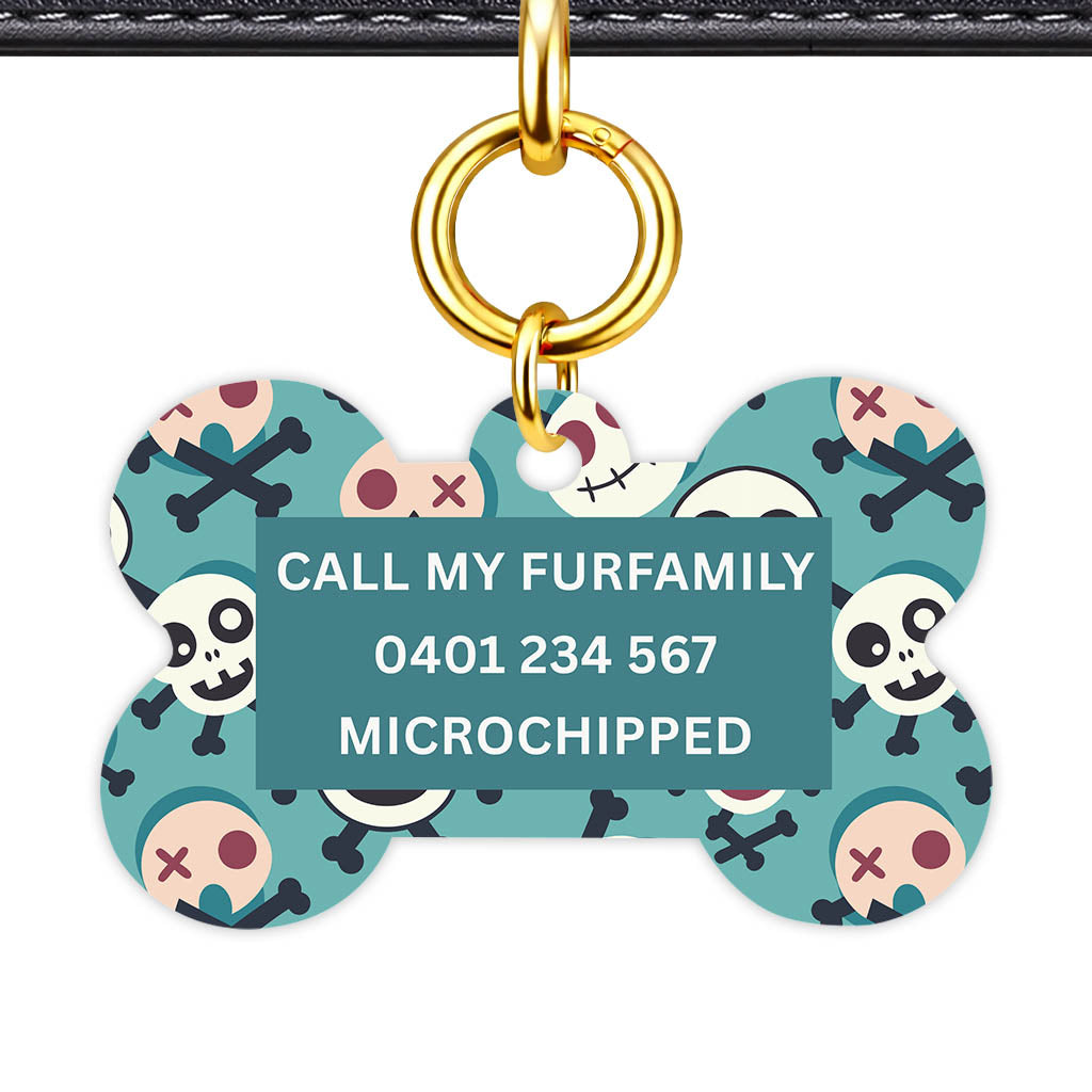 Skull Pop Classic Pet ID Tag (Dog Tag & Cat Tag)