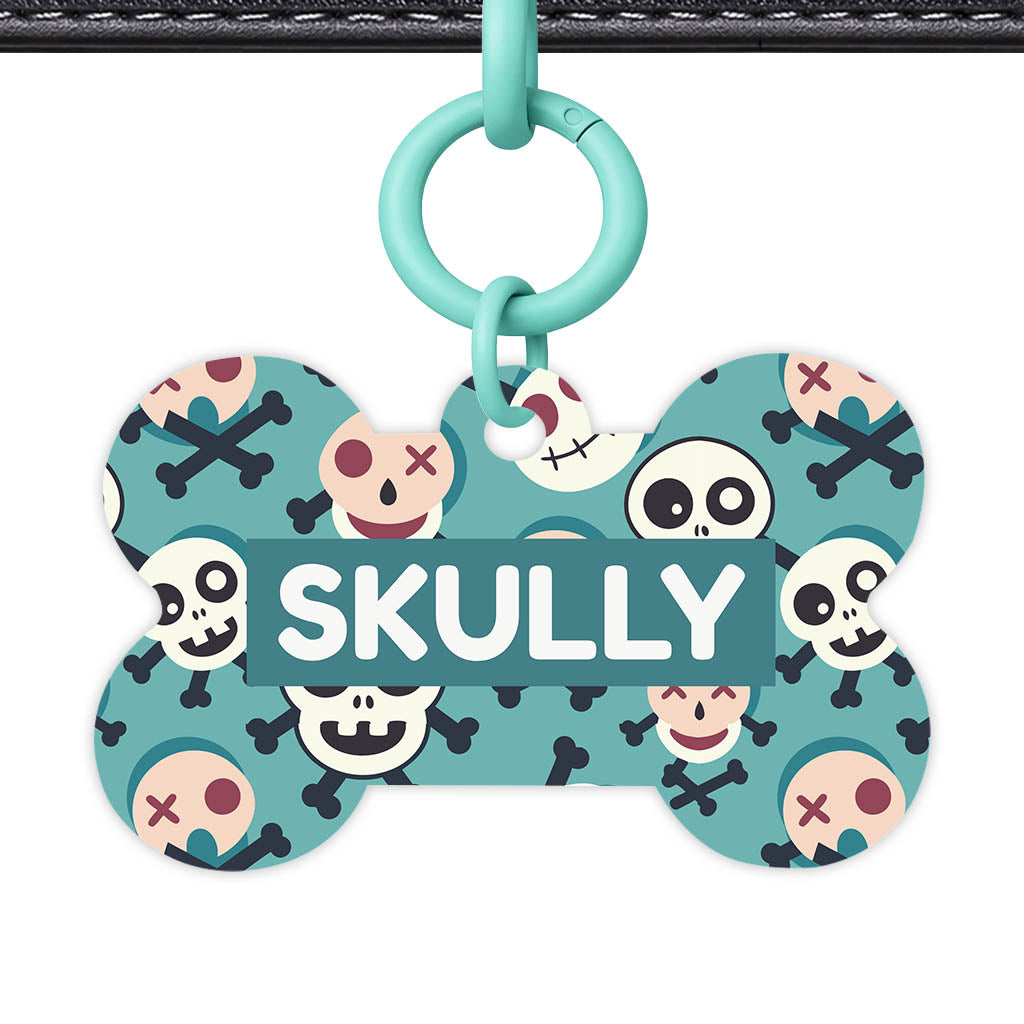 Skull Pop QR Smart Pet Id Tag Tag (Dog Tag & Cat Tag)