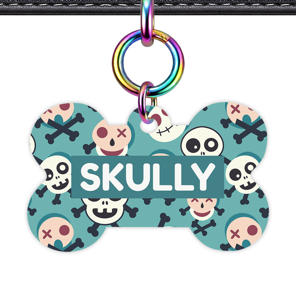 Skull Pop QR Smart Pet Id Tag Tag (Dog Tag & Cat Tag)