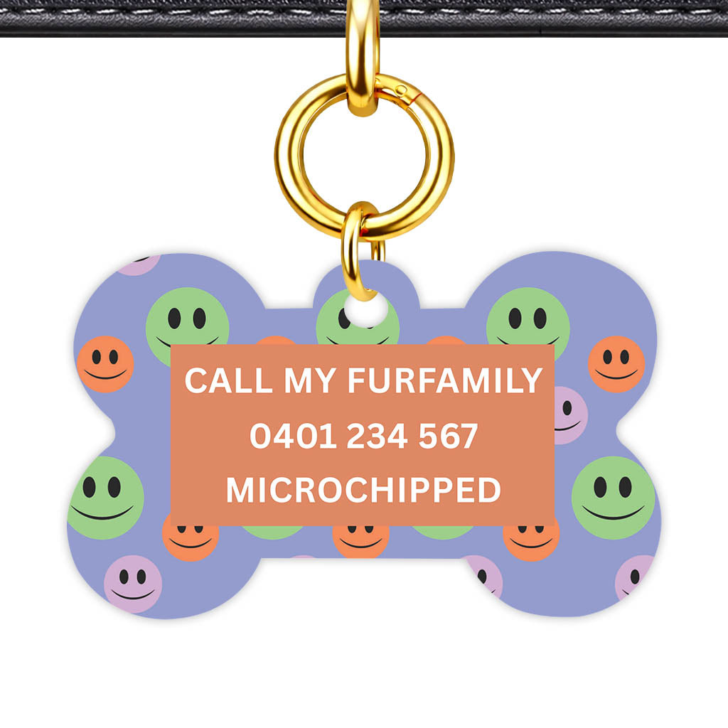 Happy Dots Classic Pet ID Tag (Dog Tag & Cat Tag)