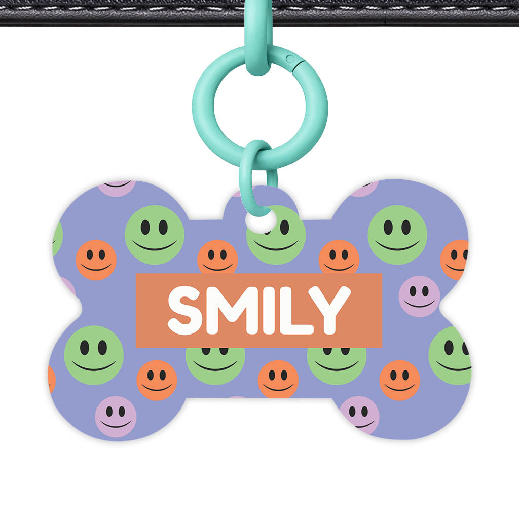 Happy Dots QR Smart Pet Id Tag Tag (Dog Tag & Cat Tag)
