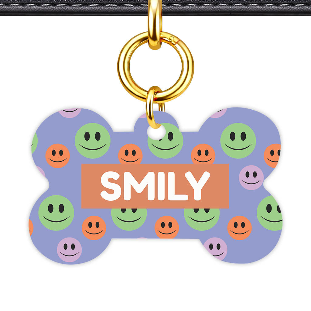 Happy Dots QR Smart Pet Id Tag Tag (Dog Tag & Cat Tag)