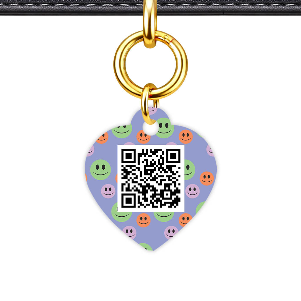 Happy Dots QR Smart Pet Id Tag Tag (Dog Tag & Cat Tag)