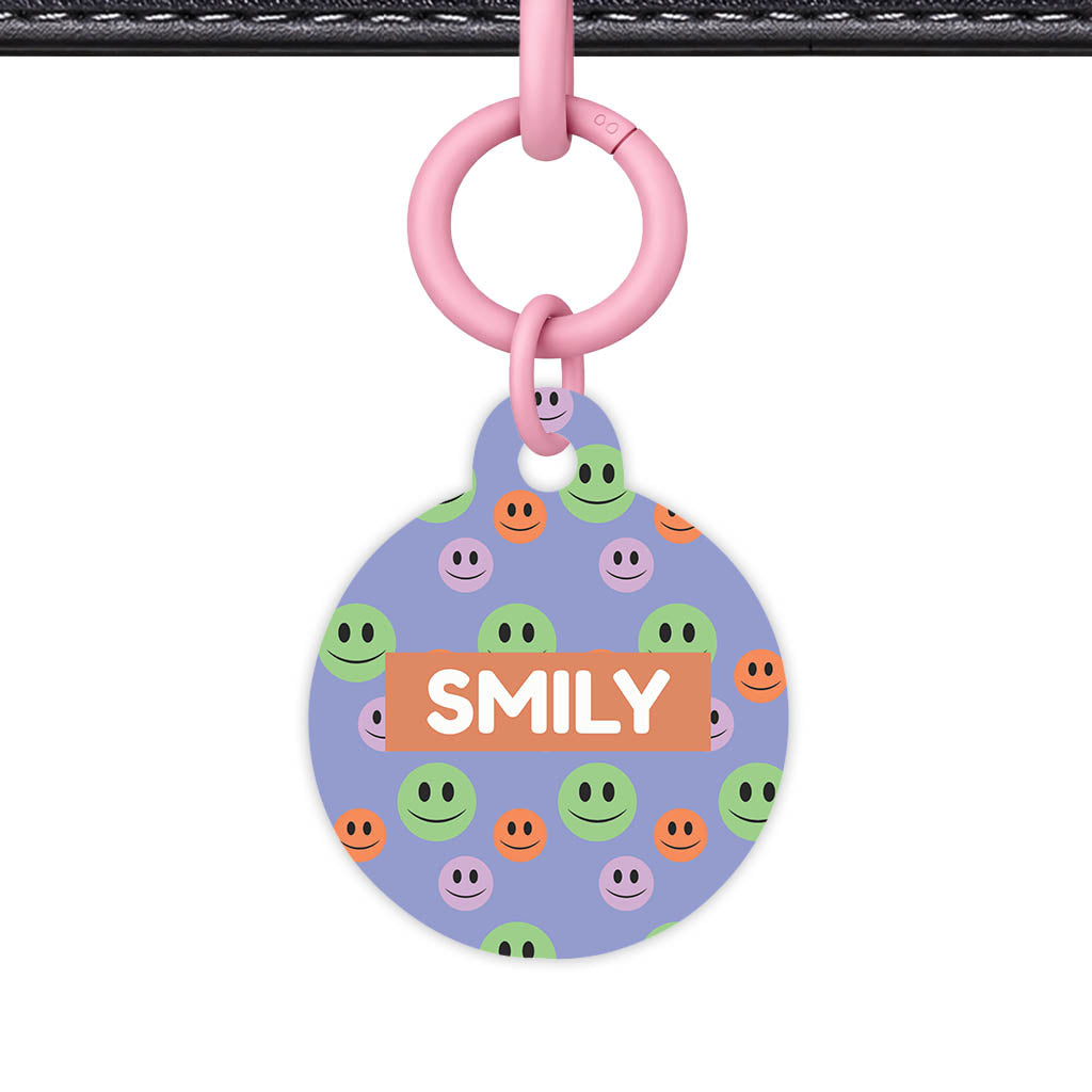 Happy Dots QR Smart Pet Id Tag Tag (Dog Tag & Cat Tag)