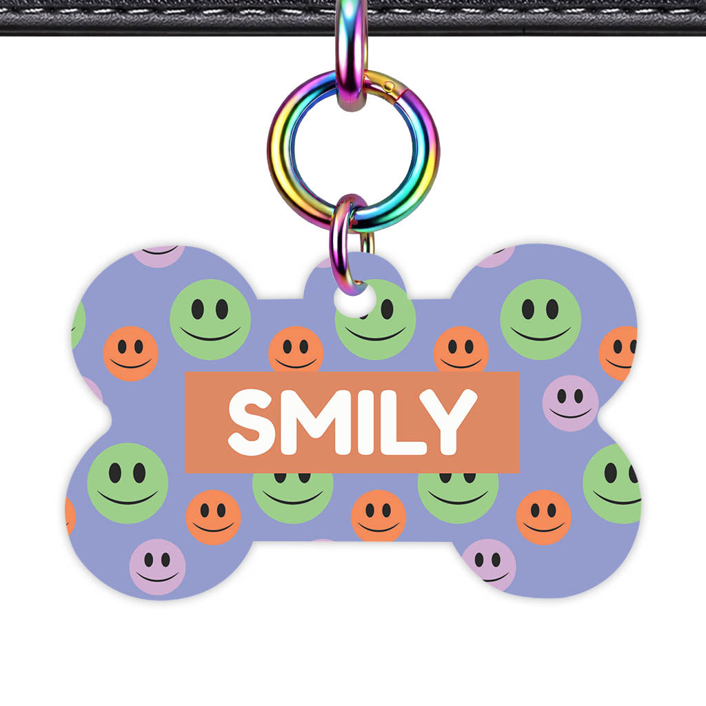 Happy Dots QR Smart Pet Id Tag Tag (Dog Tag & Cat Tag)