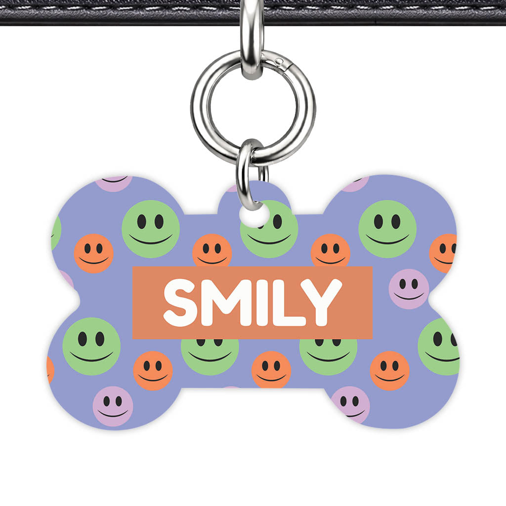 Happy Dots QR Smart Pet Id Tag Tag (Dog Tag & Cat Tag)