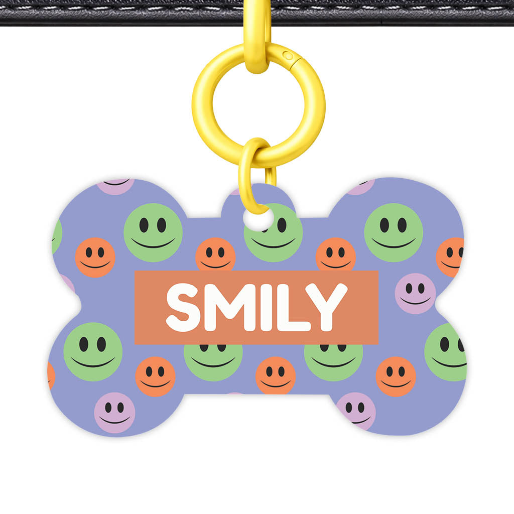 Happy Dots QR Smart Pet Id Tag Tag (Dog Tag & Cat Tag)