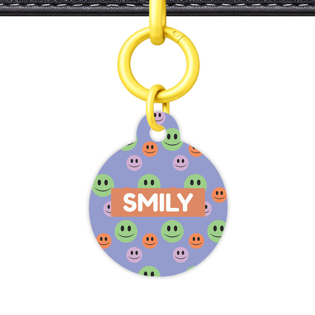 Happy Dots QR Smart Pet Id Tag Tag (Dog Tag & Cat Tag)