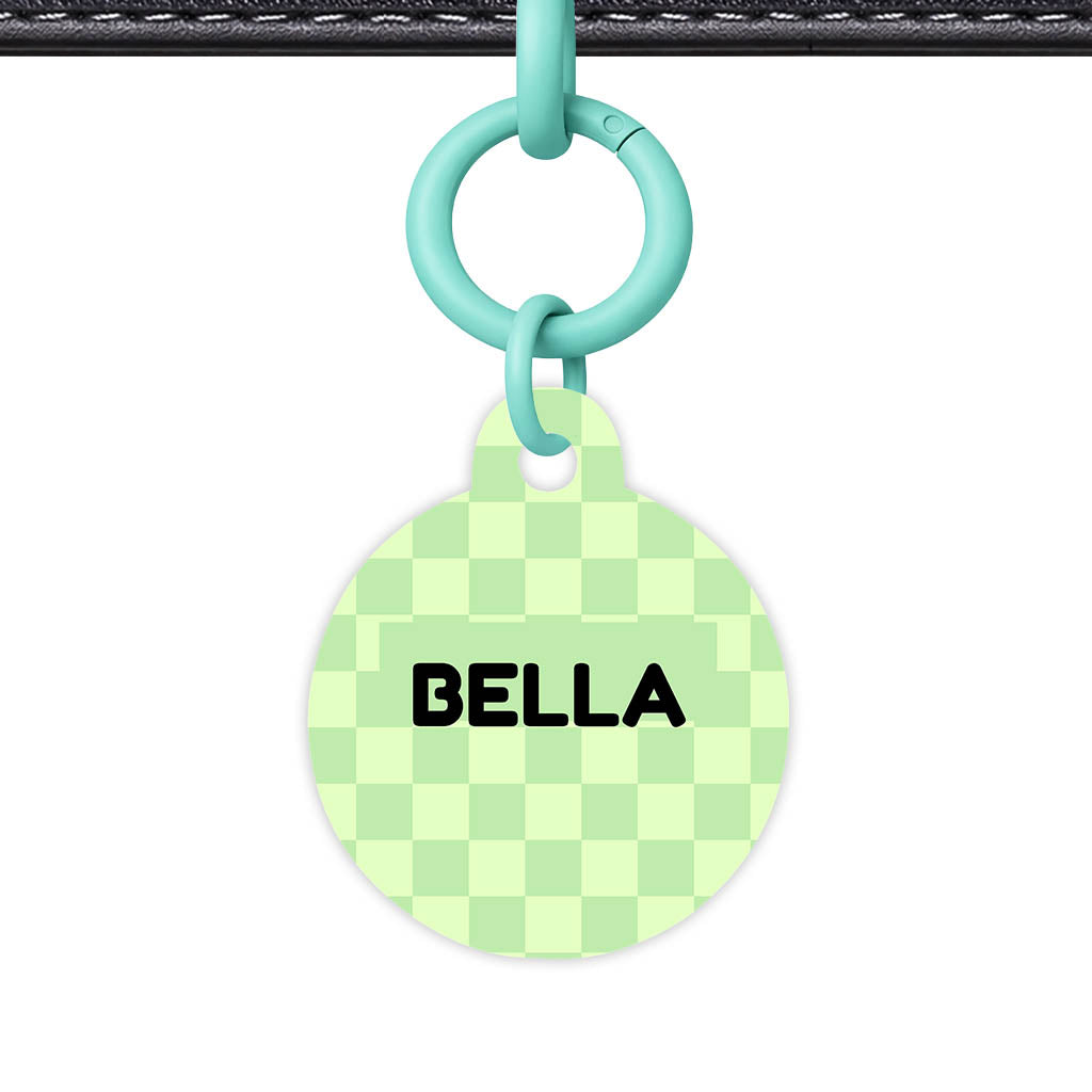 Mint Check QR Smart Pet Id Tag Tag (Dog Tag & Cat Tag)