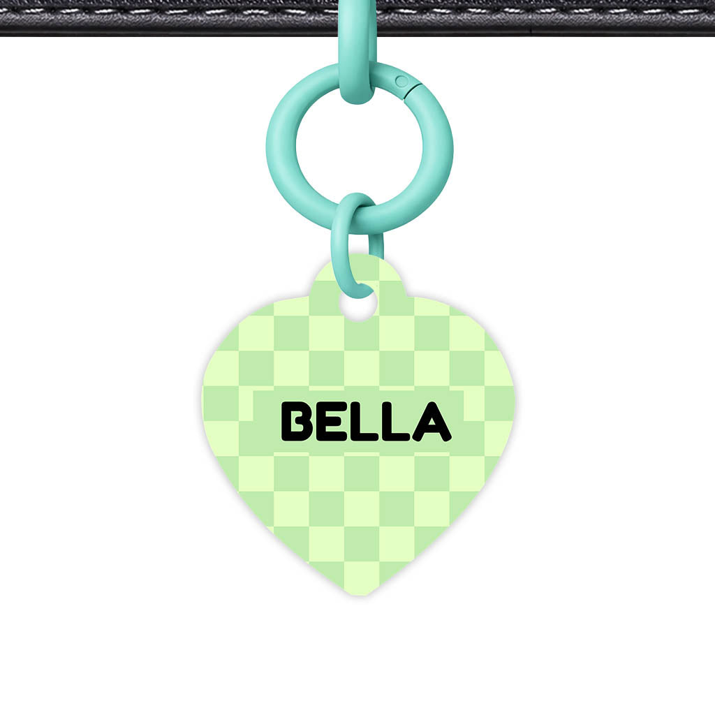 Mint Check Classic Pet ID Tag (Dog Tag & Cat Tag)