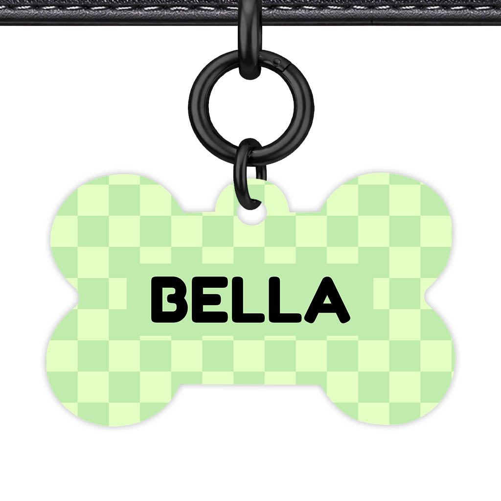 Mint Check Classic Pet ID Tag (Dog Tag & Cat Tag)