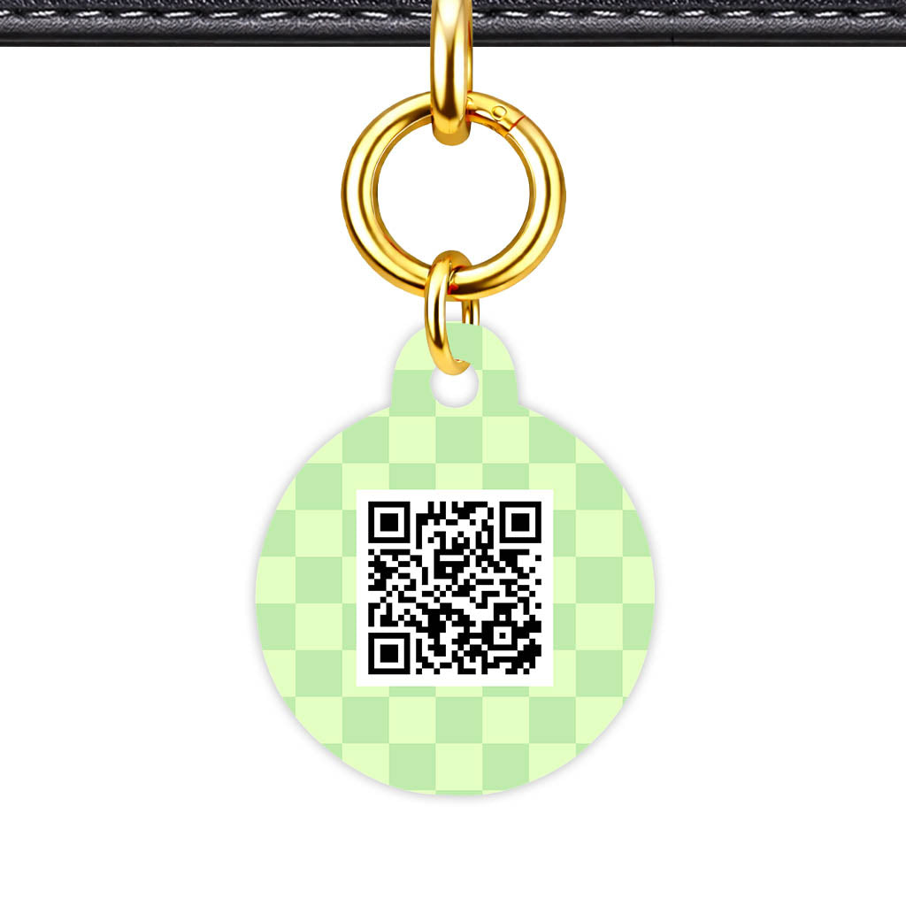 Mint Check QR Smart Pet Id Tag Tag (Dog Tag & Cat Tag)