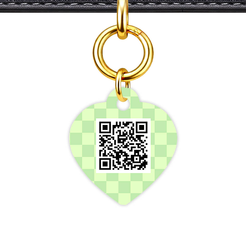 Mint Check QR Smart Pet Id Tag Tag (Dog Tag & Cat Tag)
