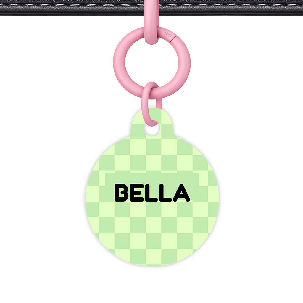 Mint Check Classic Pet ID Tag (Dog Tag & Cat Tag)