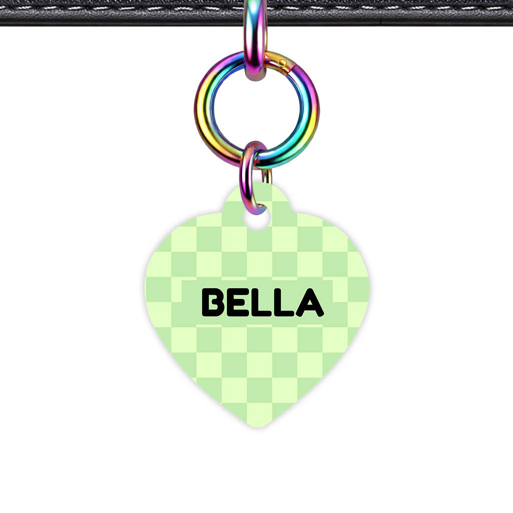 Mint Check QR Smart Pet Id Tag Tag (Dog Tag & Cat Tag)