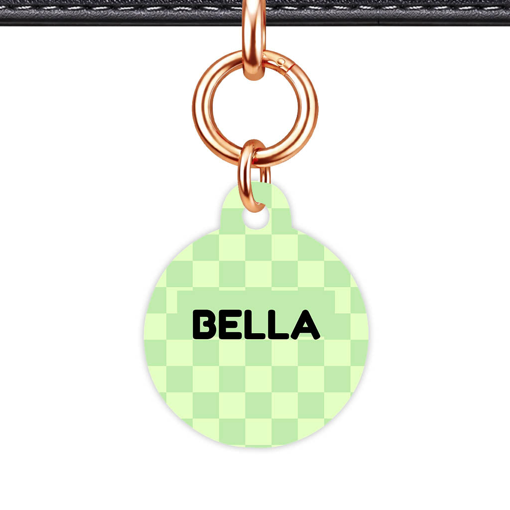 Mint Check QR Smart Pet Id Tag Tag (Dog Tag & Cat Tag)
