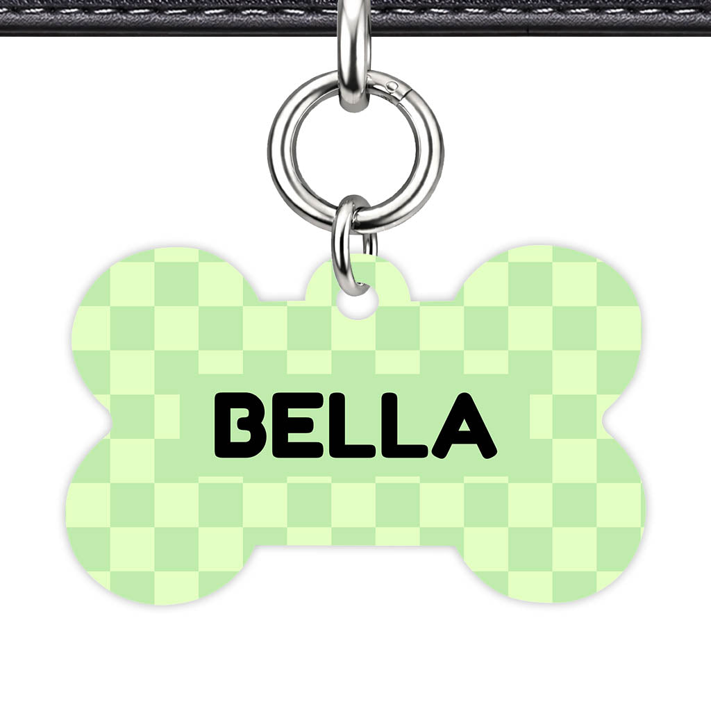 Mint Check Classic Pet ID Tag (Dog Tag & Cat Tag)