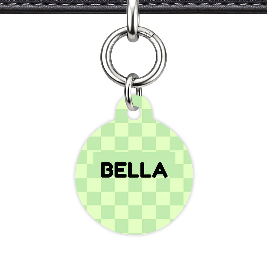 Mint Check Classic Pet ID Tag (Dog Tag & Cat Tag)