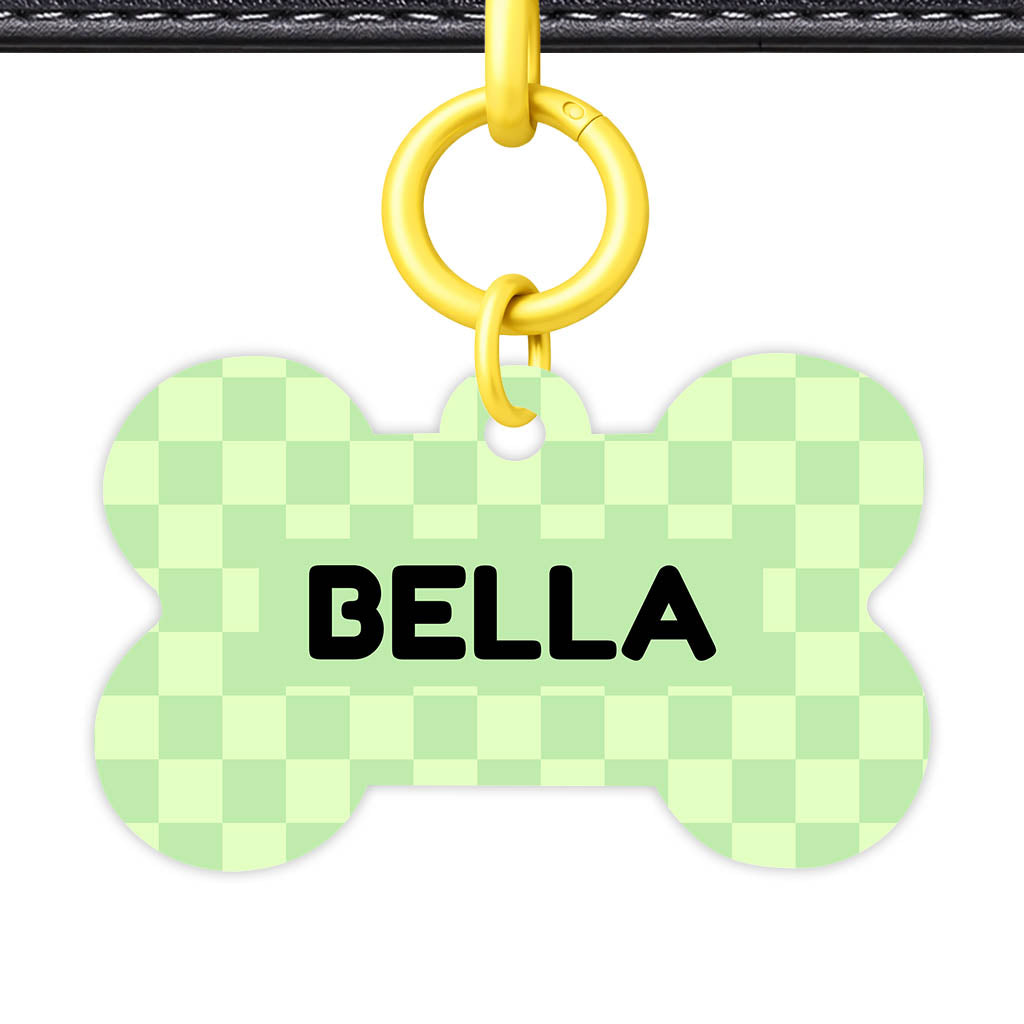 Mint Check Classic Pet ID Tag (Dog Tag & Cat Tag)