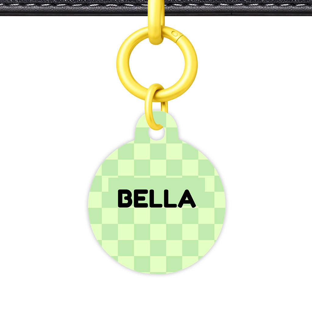 Mint Check QR Smart Pet Id Tag Tag (Dog Tag & Cat Tag)