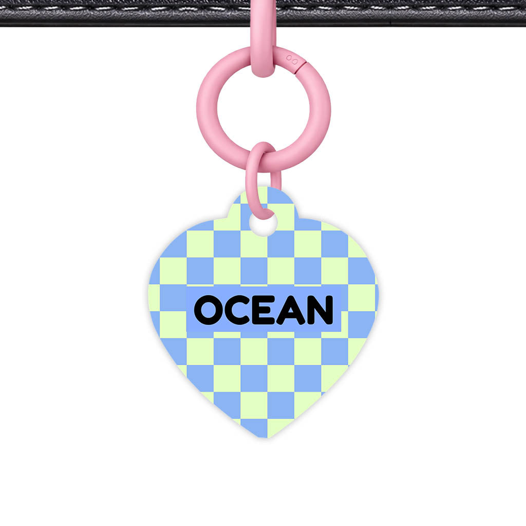 Blue Check Classic Pet ID Tag (Dog Tag & Cat Tag)