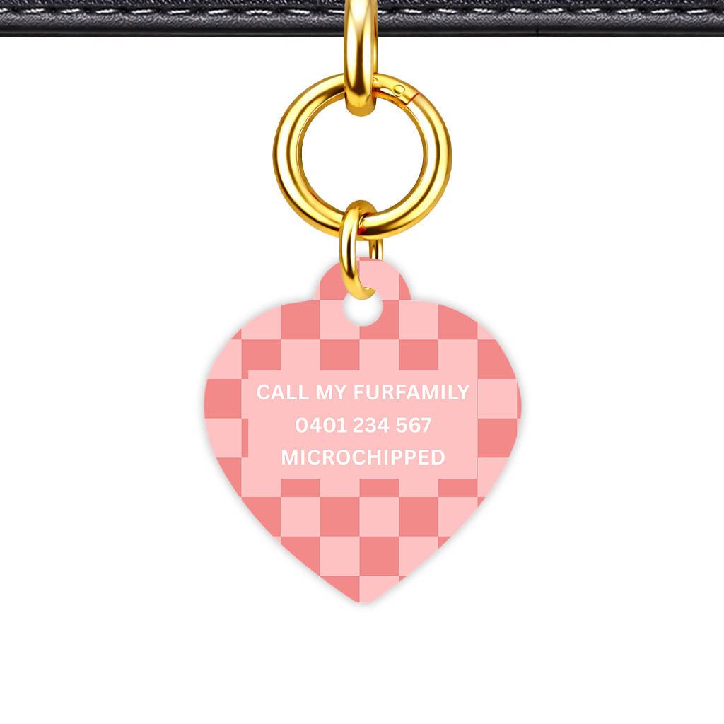 Blush Check Classic Pet ID Tag (Dog Tag & Cat Tag)