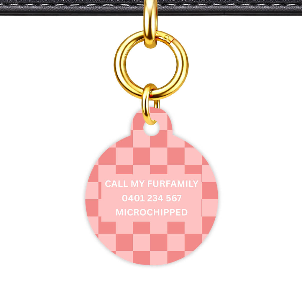 Blush Check Classic Pet ID Tag (Dog Tag & Cat Tag)