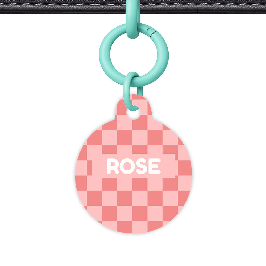Blush Check QR Smart Pet Id Tag Tag (Dog Tag & Cat Tag)