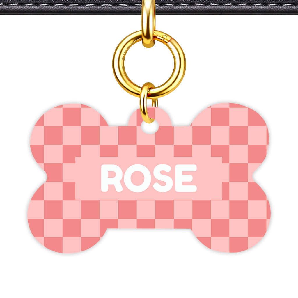 Blush Check QR Smart Pet Id Tag Tag (Dog Tag & Cat Tag)