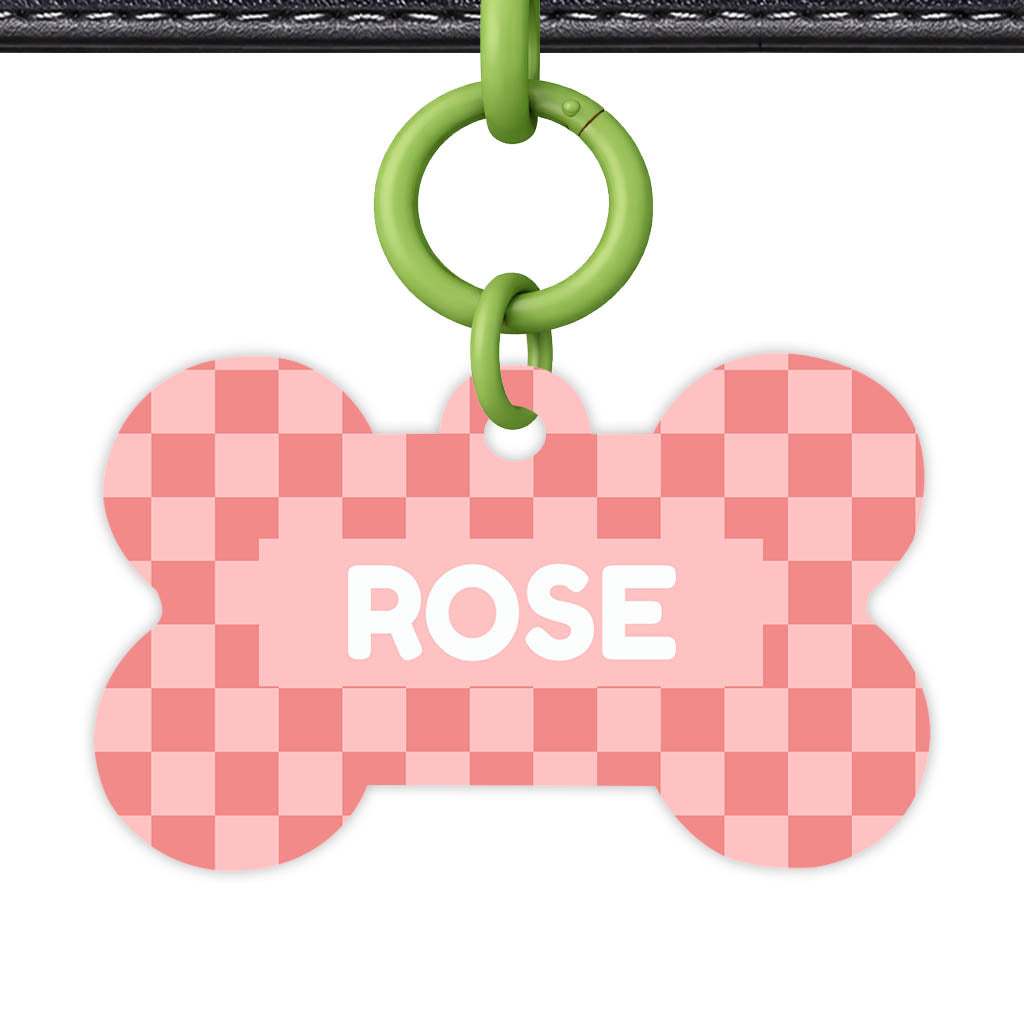 Blush Check QR Smart Pet Id Tag Tag (Dog Tag & Cat Tag)