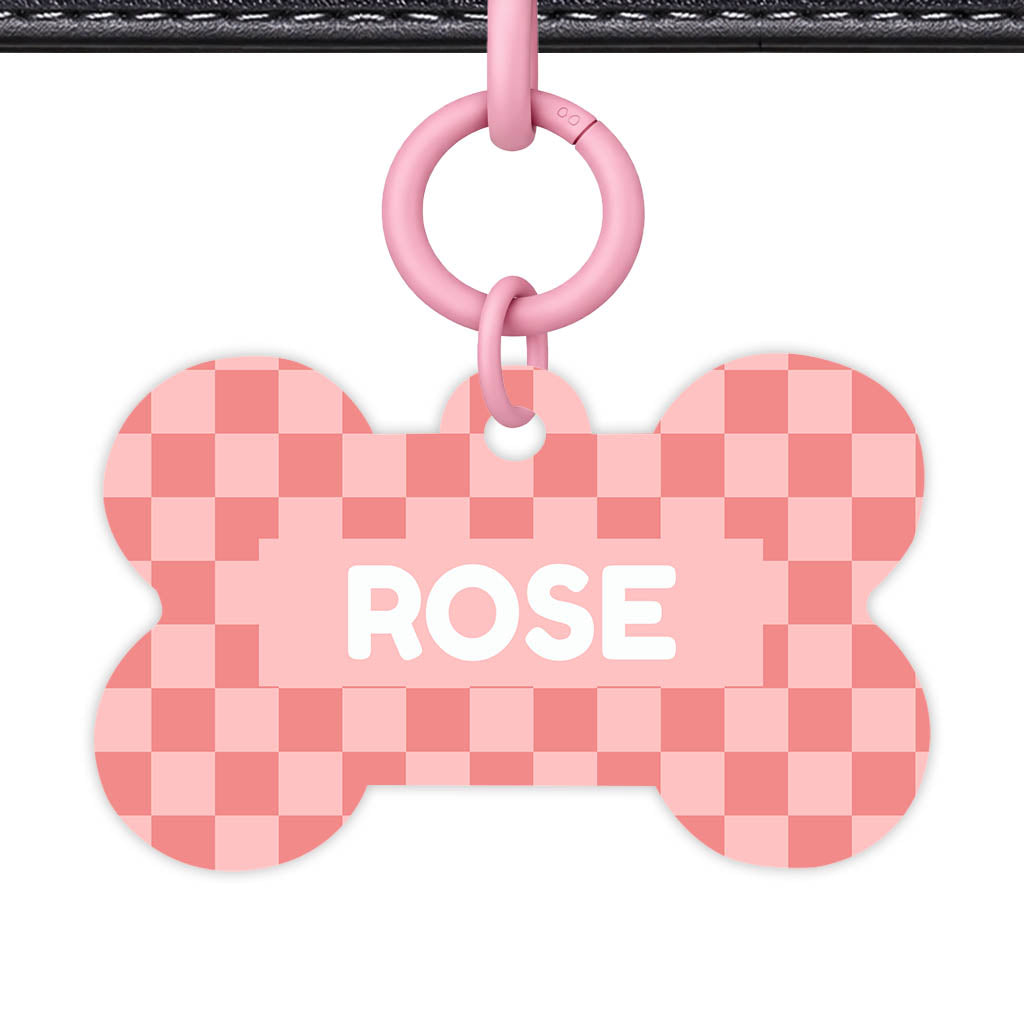 Blush Check Classic Pet ID Tag (Dog Tag & Cat Tag)