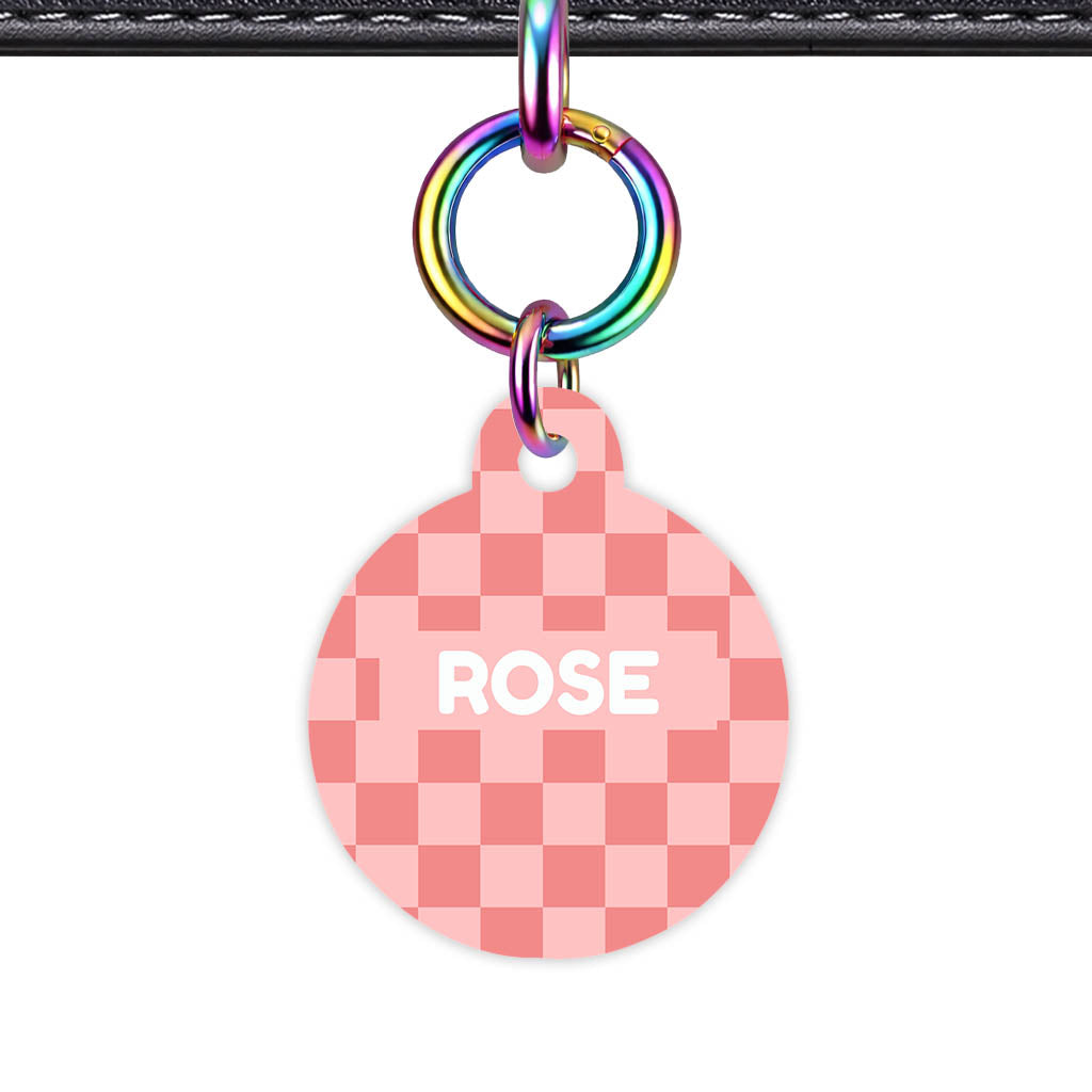 Blush Check QR Smart Pet Id Tag Tag (Dog Tag & Cat Tag)