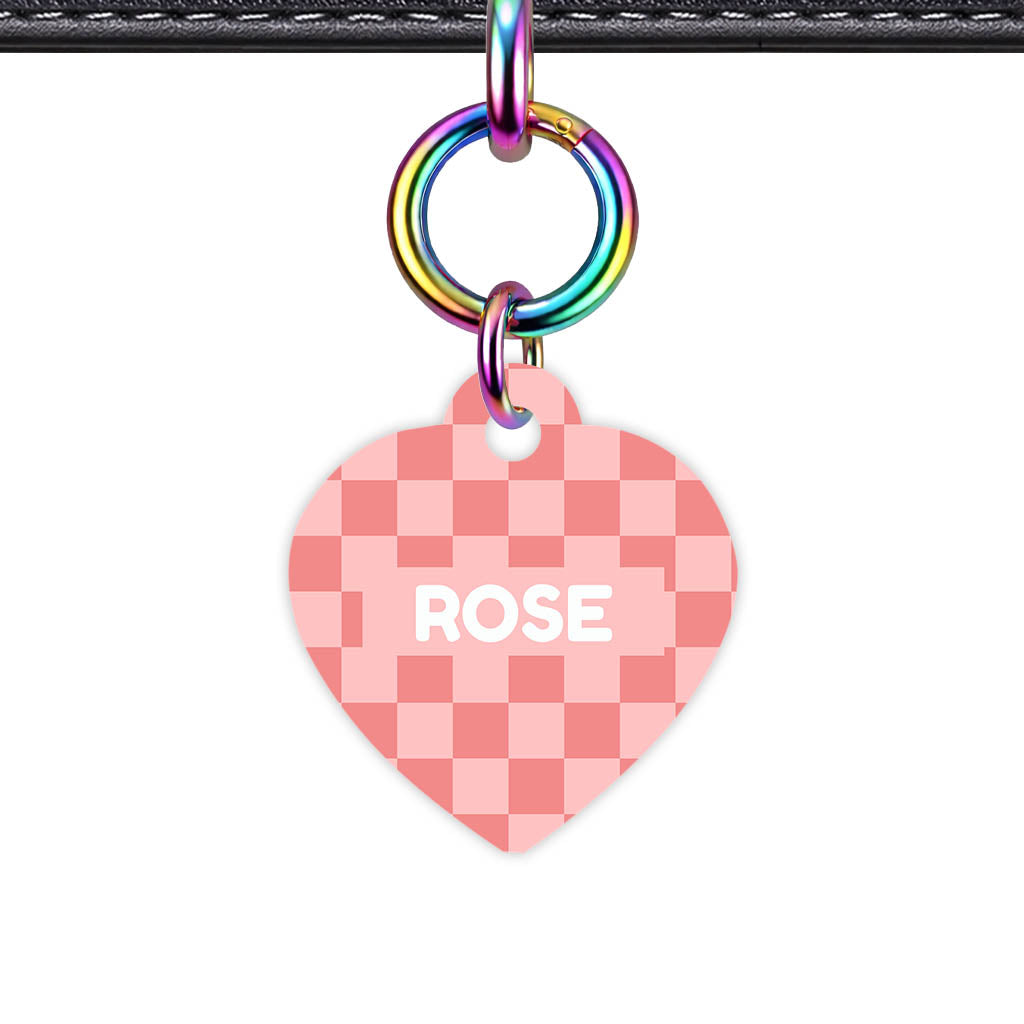 Blush Check QR Smart Pet Id Tag Tag (Dog Tag & Cat Tag)