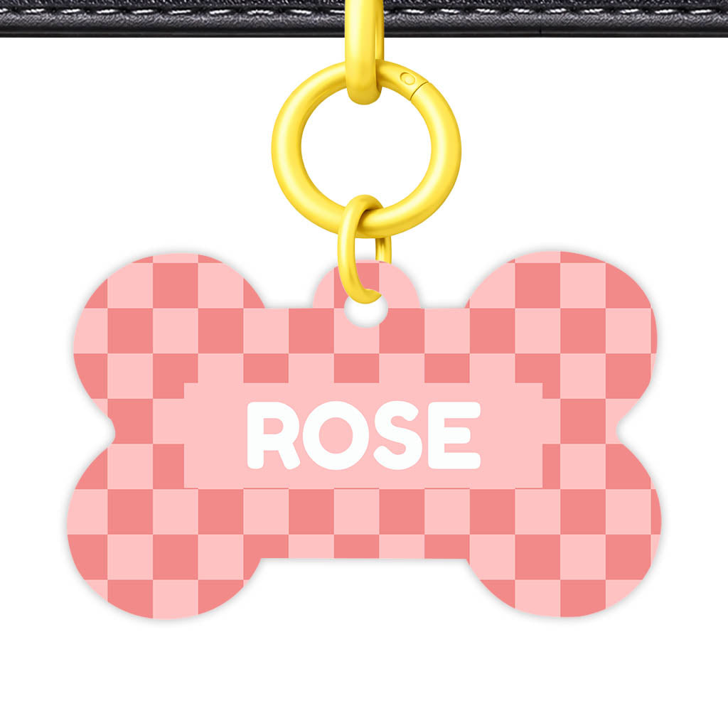 Blush Check Classic Pet ID Tag (Dog Tag & Cat Tag)